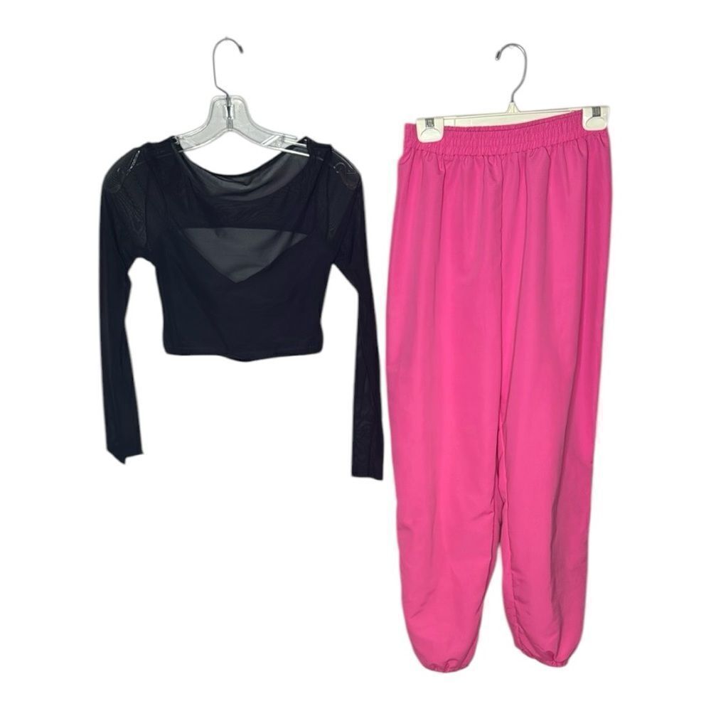 Balera Pink/Black Women's Hip Hop Dance Costume. Size Adult Medium.